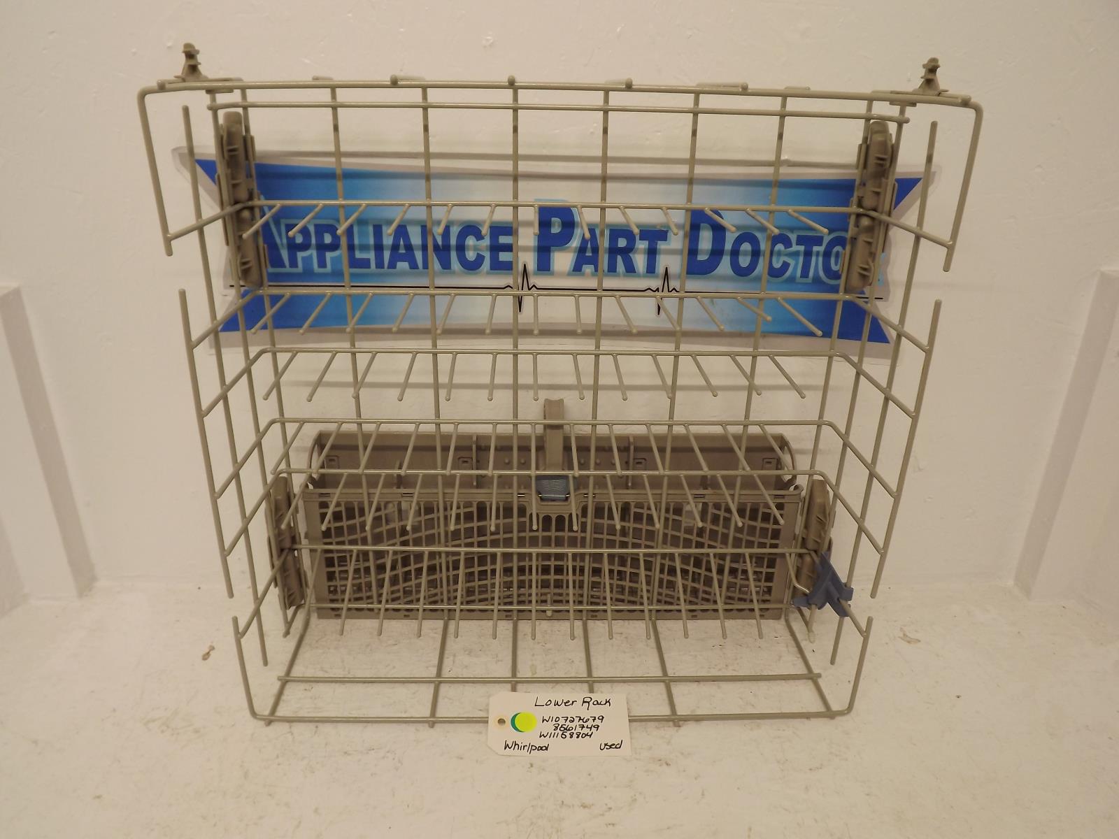 Whirlpool Dishwasher W10727679 8561749 W11158804 Lower Rack Used Whirlpool Dishwasher W10727679 8561749 W11158804 Lower Rack Used
